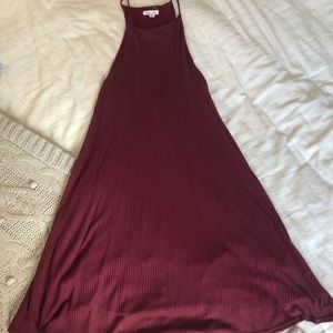 Wine flowy dress!